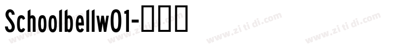 Schoolbellw01字体转换