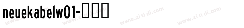 neuekabelw01字体转换