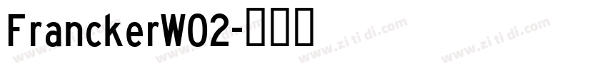FranckerW02字体转换