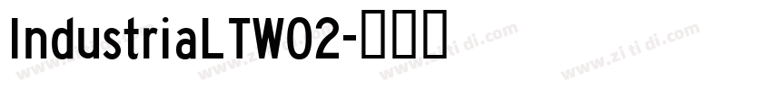 IndustriaLTW02字体转换