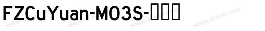 FZCuYuan-M03S字体转换