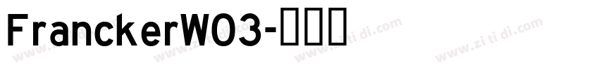 FranckerW03字体转换