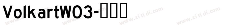 VolkartW03字体转换