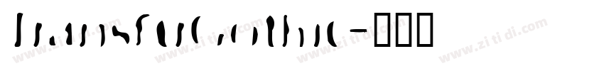 TransferGothic字体转换