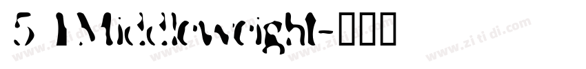 51Middleweight字体转换