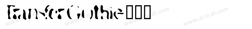 TransferGothic字体转换