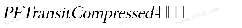 PFTransitCompressed字体转换