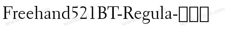 Freehand521BT-Regula字体转换