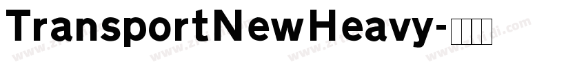 TransportNewHeavy字体转换