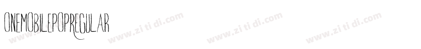 ONEMobilePOPRegular字体转换