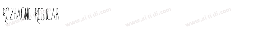 RozhaOne-Regular字体转换