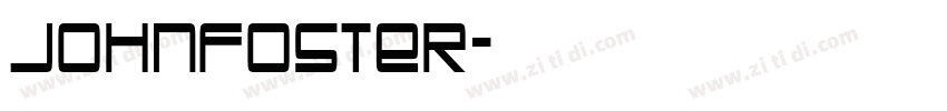 Johnfoster字体转换