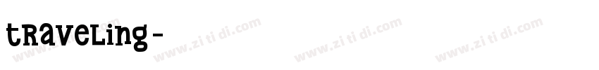 traveling字体转换