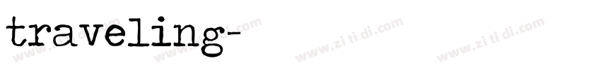 traveling字体转换