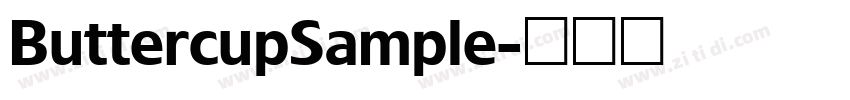 ButtercupSample字体转换