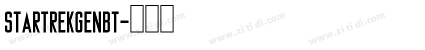 StarTrekGenBT字体转换