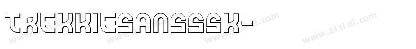 TrekkieSansSSK字体转换