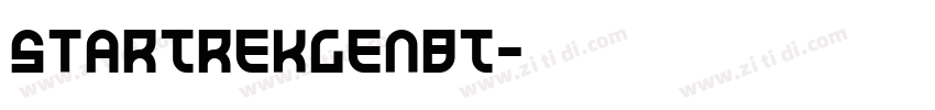 StarTrekGenBT字体转换