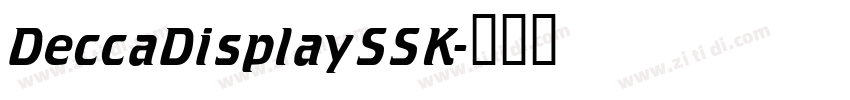DeccaDisplaySSK字体转换
