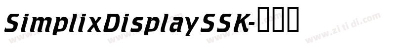 SimplixDisplaySSK字体转换