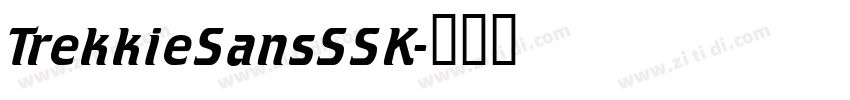 TrekkieSansSSK字体转换
