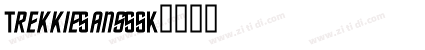 TrekkieSansSSK字体转换