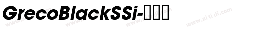 GrecoBlackSSi字体转换