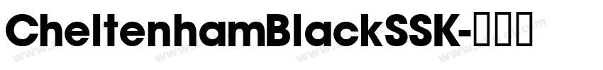 CheltenhamBlackSSK字体转换