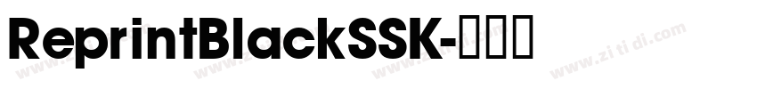 ReprintBlackSSK字体转换