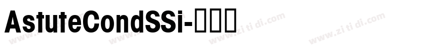 AstuteCondSSi字体转换
