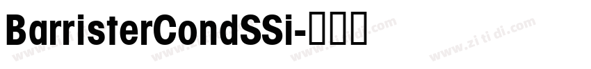 BarristerCondSSi字体转换