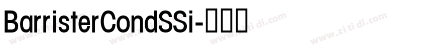 BarristerCondSSi字体转换