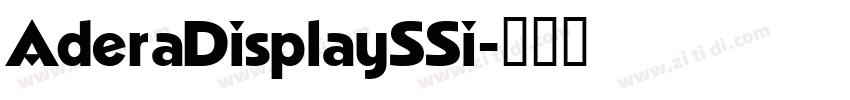 AderaDisplaySSi字体转换
