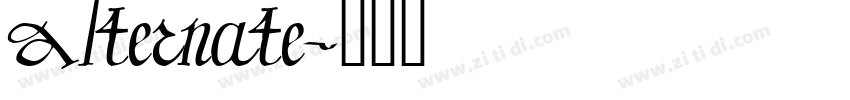 Alternate字体转换