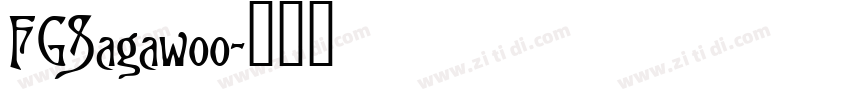 FGSagawoo字体转换