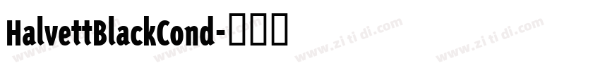 HalvettBlackCond字体转换
