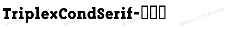 TriplexCondSerif字体转换