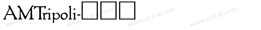 AMTripoli字体转换