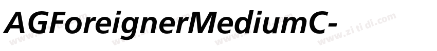 AGForeignerMediumC字体转换