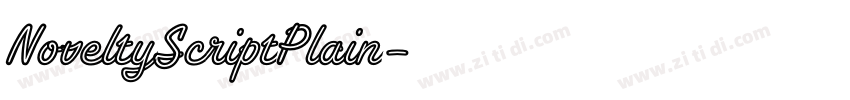 NoveltyScriptPlain字体转换