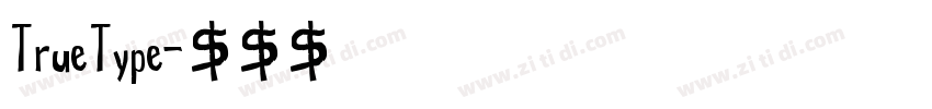 TrueType字体转换