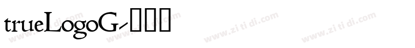 trueLogoG字体转换