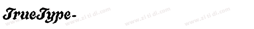 TrueType字体转换