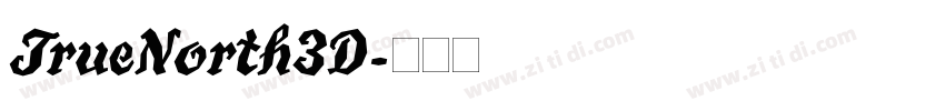 TrueNorth3D字体转换