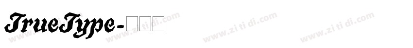 TrueType字体转换