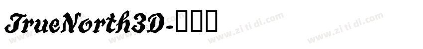 TrueNorth3D字体转换