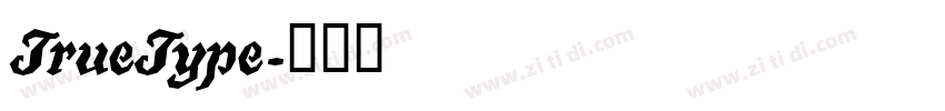 TrueType字体转换