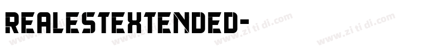 RealestExtended字体转换
