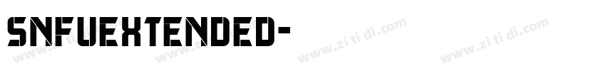 SNFUExtended字体转换