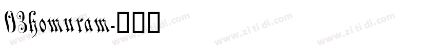 03homuram字体转换